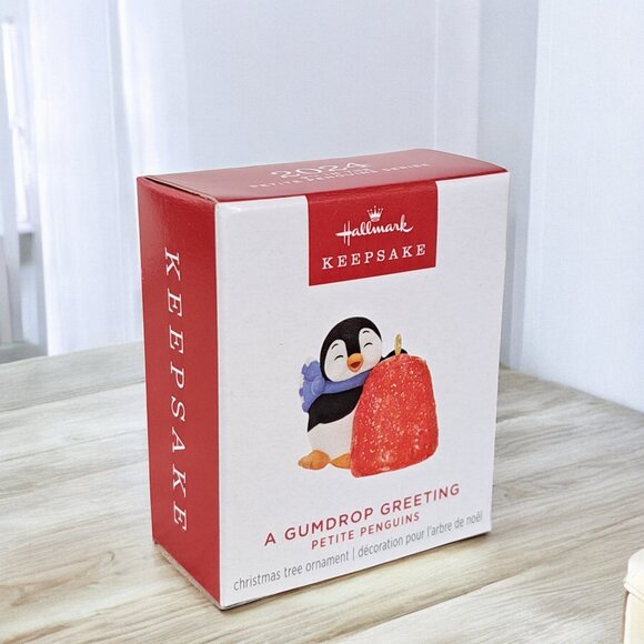 2024~Hallmark~Petite Penguins #9 MINIATURE-A Gumdrop Greeting Ornament N… - Picture 5 of 8